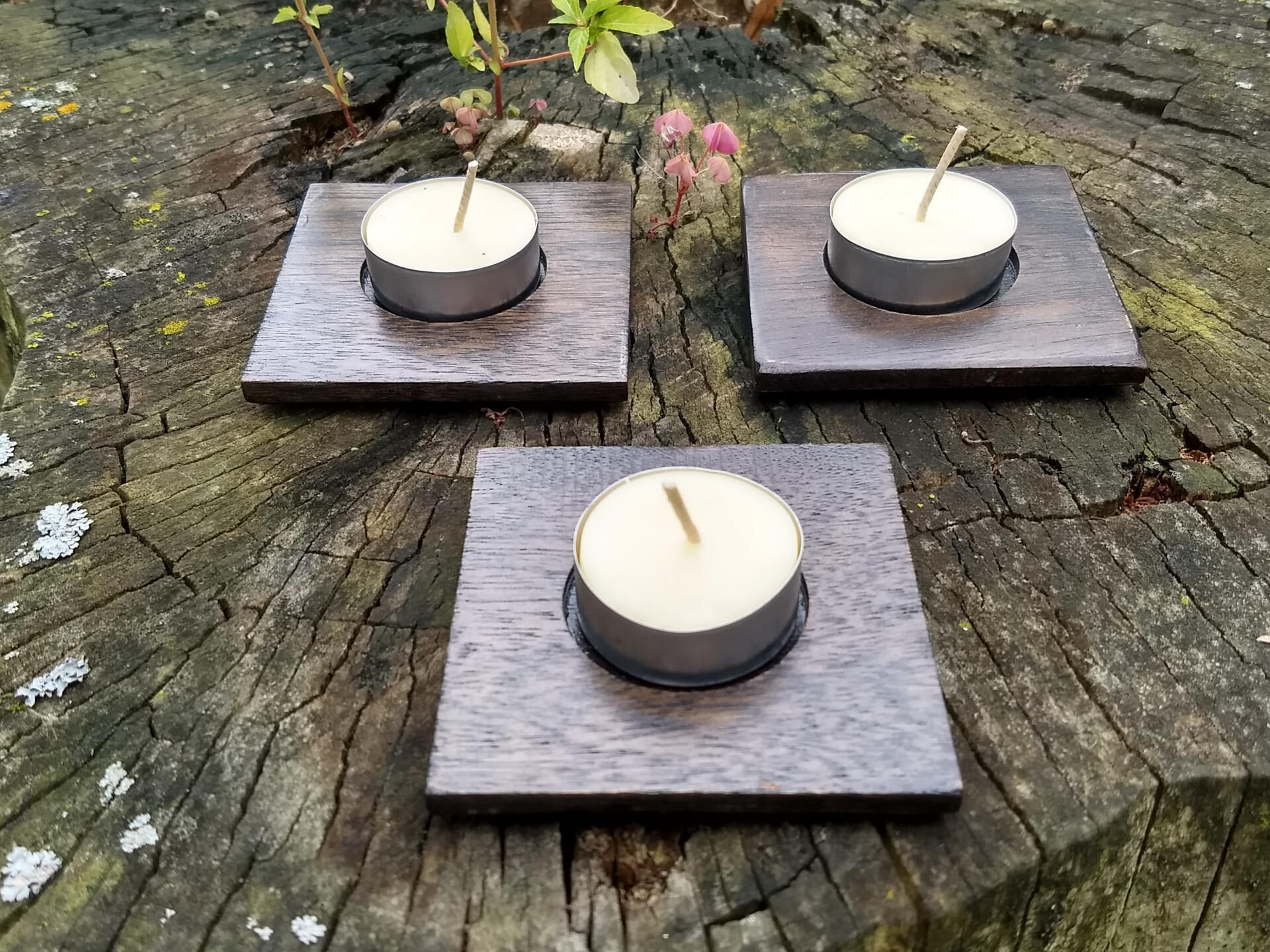 Ebony Tea Lights